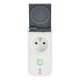 Prise intelligente smartlife wattemetre 3680 watts ip44 Nedis WIFIPO120EWT