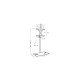 Pied tv luxup t 1560xl noir 038352 Erard 038352