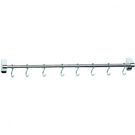 Barre aimantee 40cm + crochets + supports Lacor LA60740