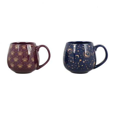 2 tasses decor dore 531733