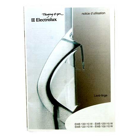 Notice d'utilisation pour lave-linge Electrolux 108524800