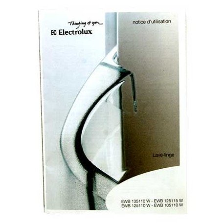 Notice d'utilisation pour lave-linge Electrolux 108524800