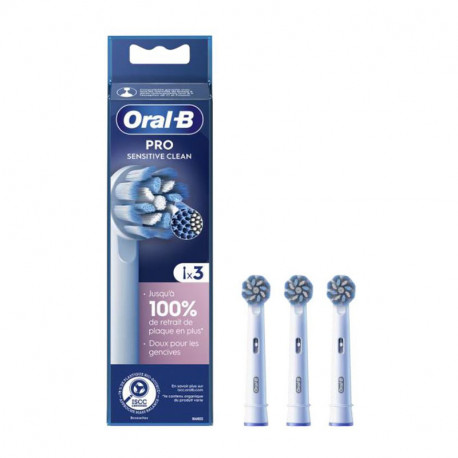 Brossettes sensitive clean x3 blanc Oral-b 8006540896068