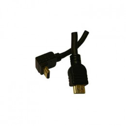 Cordon hdmi 2.0 avec 1 coude longueur 2m -male/coude male Itc 307886