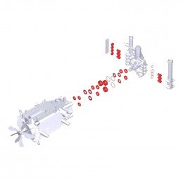 Set de pompes hd 6/15 c pour nettoyeur haute pression Karcher H766008