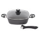 Sauteuse carree moove avec couvercle + 3 poignees Schumann SSE2302800