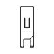 Clip fixation joint de porte cuisiniere pour four Faure 354321301