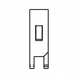 Clip fixation joint de porte cuisiniere pour four Faure 354321301