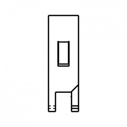 Clip fixation joint de porte cuisiniere pour four Faure 354321301