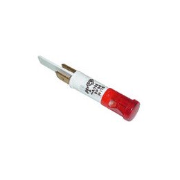 Voyant temoin rouge four diam. : 9 mm - 2 cosses Multi-marques