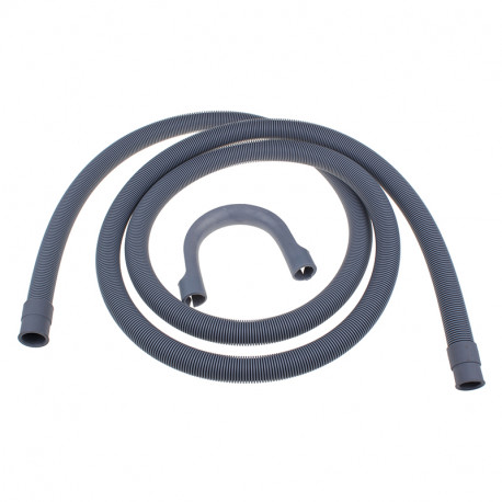 Tuyau vidange longueur 2.5m embouts droit-droit pour lave-linge Fagor 51S7917