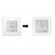 Telecommande murale smoove ii rts 1 canal blanc