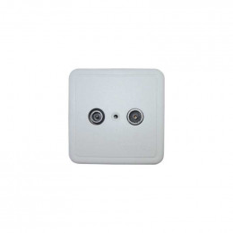 Prise murale tv/fm avec v.r. sur sortie tv Cae PRISETVFM