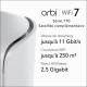Sattelite suplementaire orbi serie 770 -mesh-wifi 7 triband Netgear RBE770-100EUS
