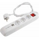 Bloc 3 prises + 2usb-a + inter bloc 3 prises avec 1m Itc 728366