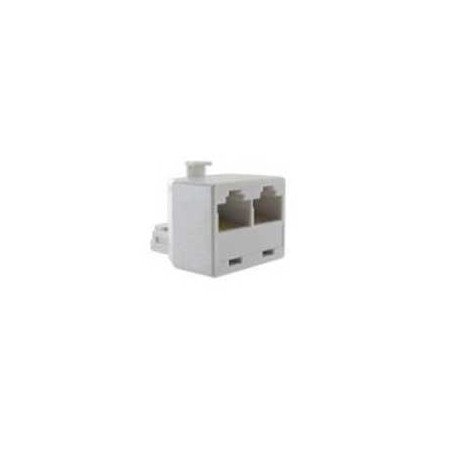 Adaptateur rj45 1 vers 2 rj45 male - 2 rj45 femelles Itc 303770