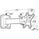 Support tv mural cliff 100tw90 inclinable-orientable Erard 043410