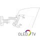 Support tv mural exo 400tw3 support inclinable/orientable Erard 048340