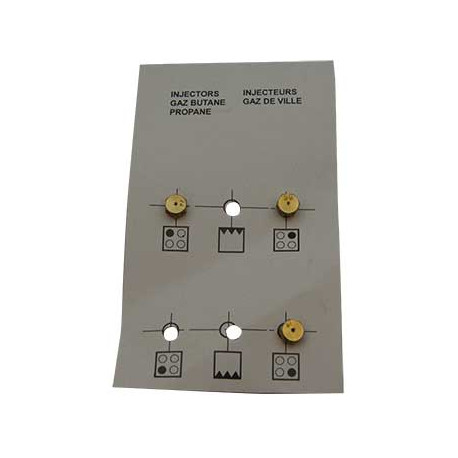 Jeu injecteurs gaz butane four Beko C00910759