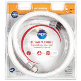 Tuyau gaz butane/propane 2m 10ans embout mecanique tbc208 Wpro 481181729053 Tuyau gaz butane/propane 2m 10ans embout mecanique tbc208 Wpro 481181729053