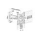 Support tv mural 2 articulations Mbg H2342-2A