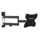 Support tv mural 2 bras inclinable et orientable Mediafix 118420