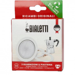 Kit joints + filtre 3 tasses cafetiere italienne Bialetti F0800003 Kit joints + filtre 3 tasses cafetiere italienne Bialetti F0800003